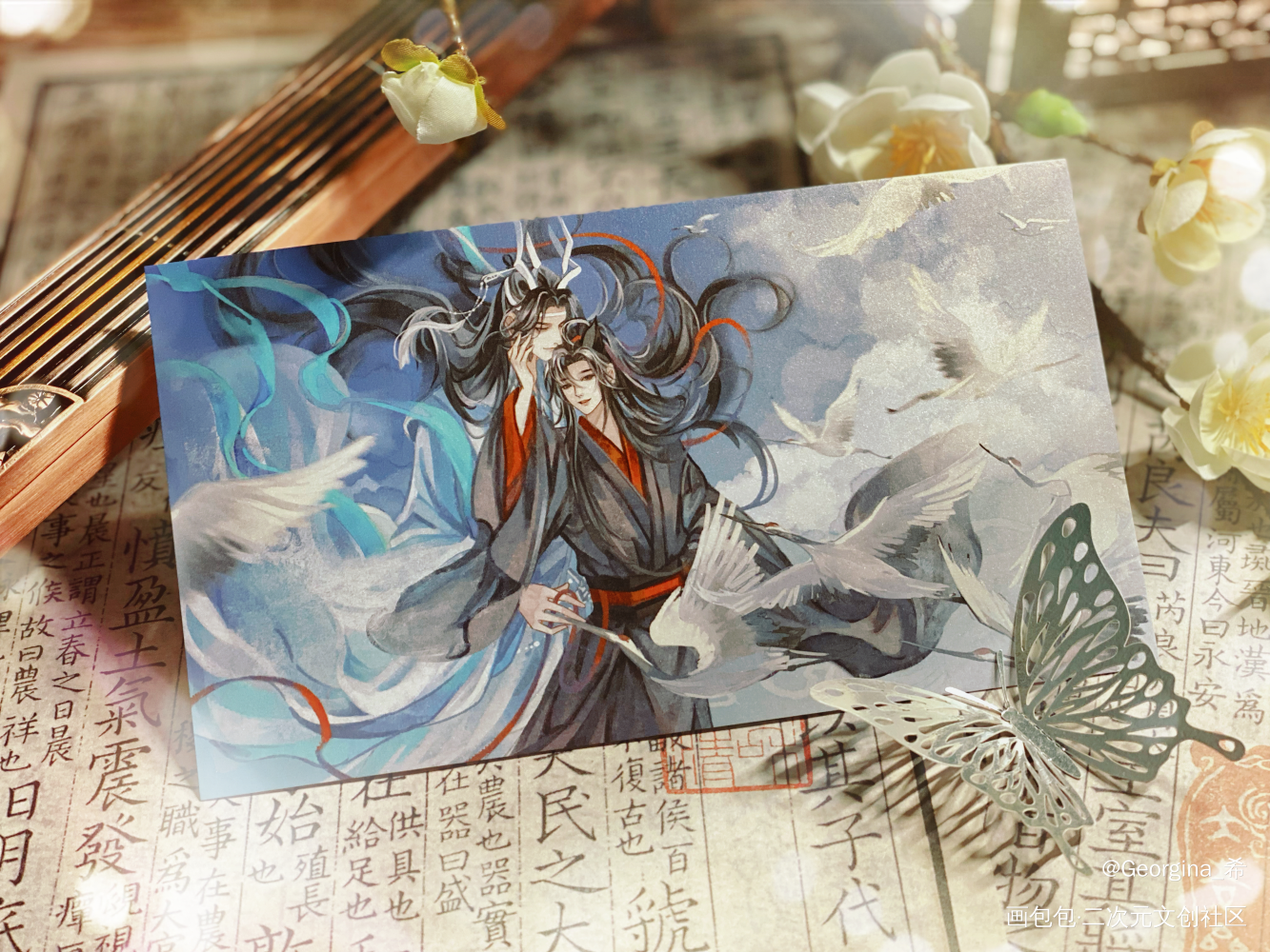 _魔道祖师蓝忘机·魔道祖师魏无羡·魔道祖师绘画作品