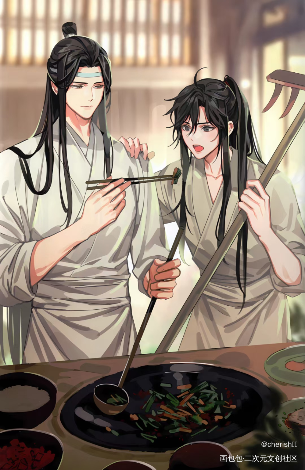 _魔道祖师绘画作品