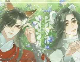 狐狸和白鼬_绘画作品