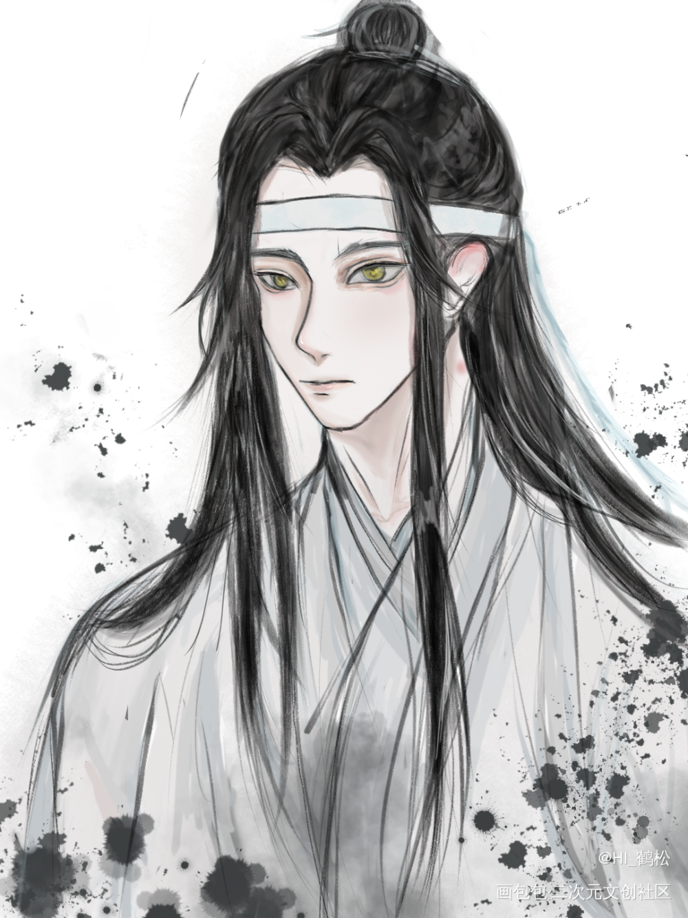 “等”_魔道祖师忘羡蓝忘机·魔道祖师绘画作品