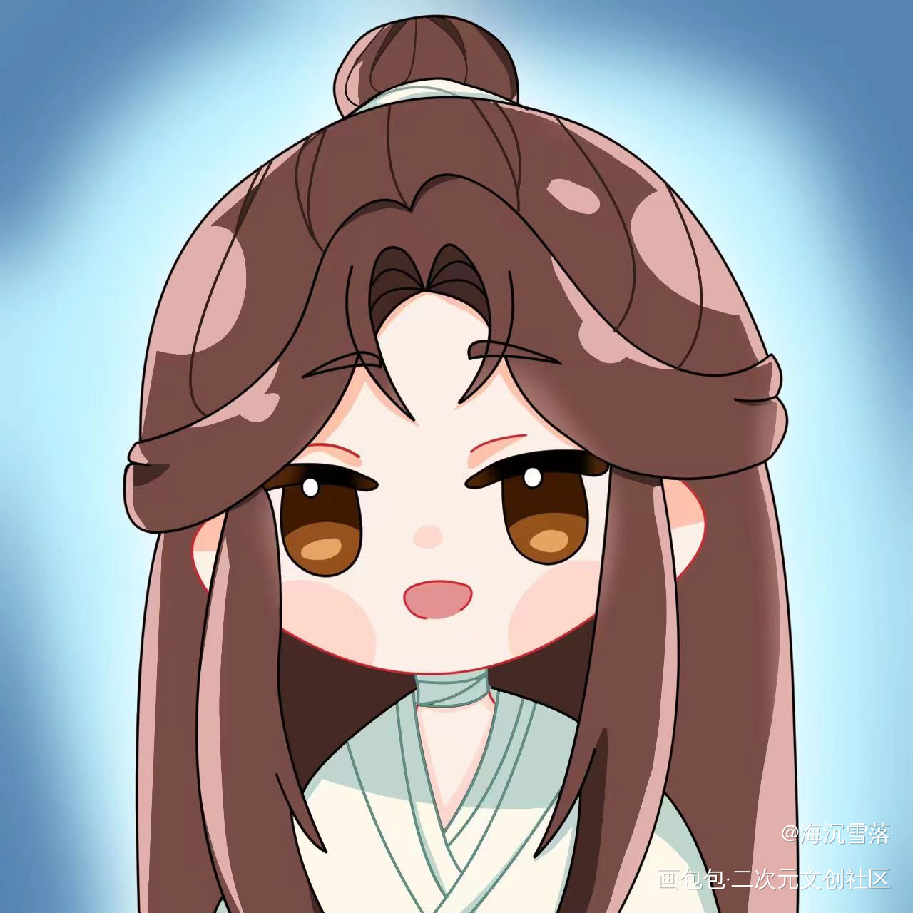 _天官赐福墨香铜臭绘画作品