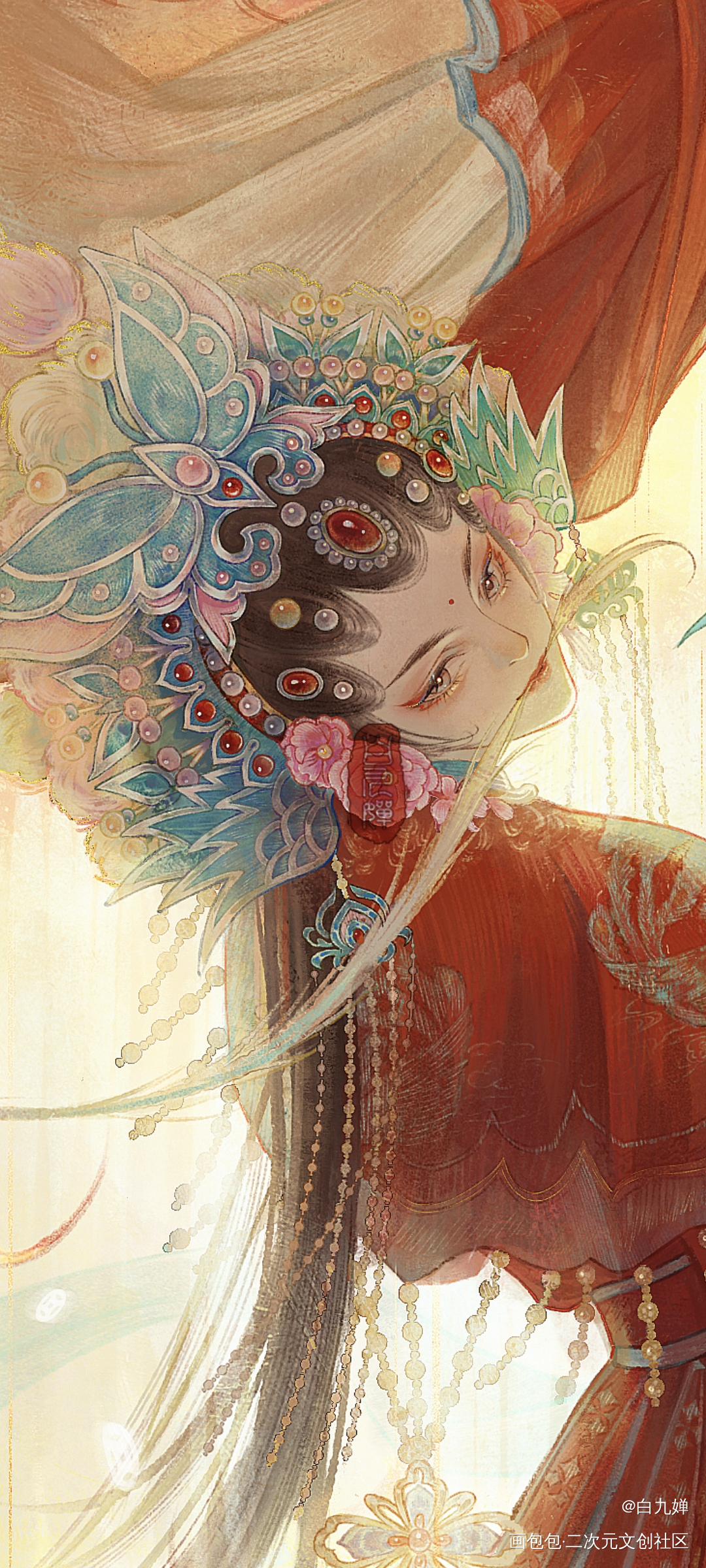 戏_瞎画水墨中国风国风古风插画绘画绘画作品
