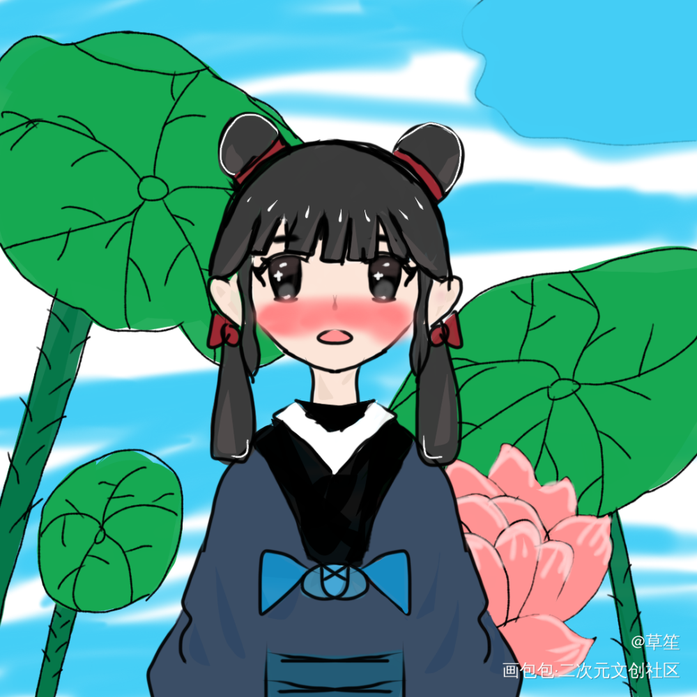 。_摸鱼页手绘绘画作品