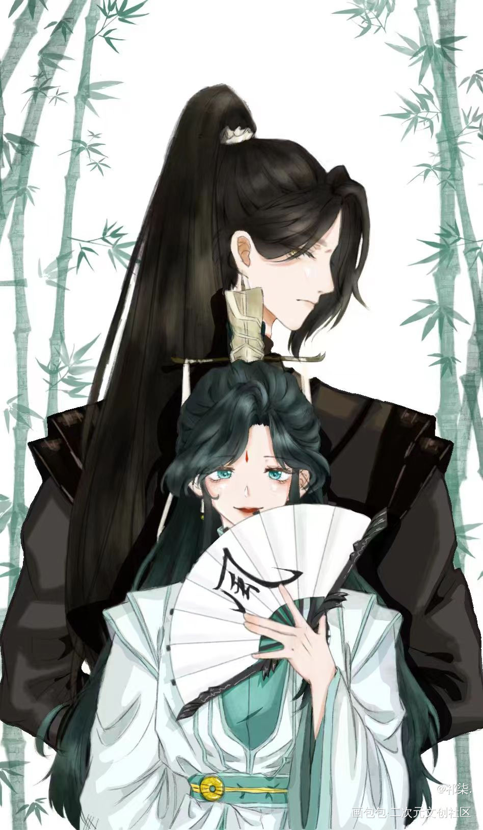 _天官赐福双玄绘画作品