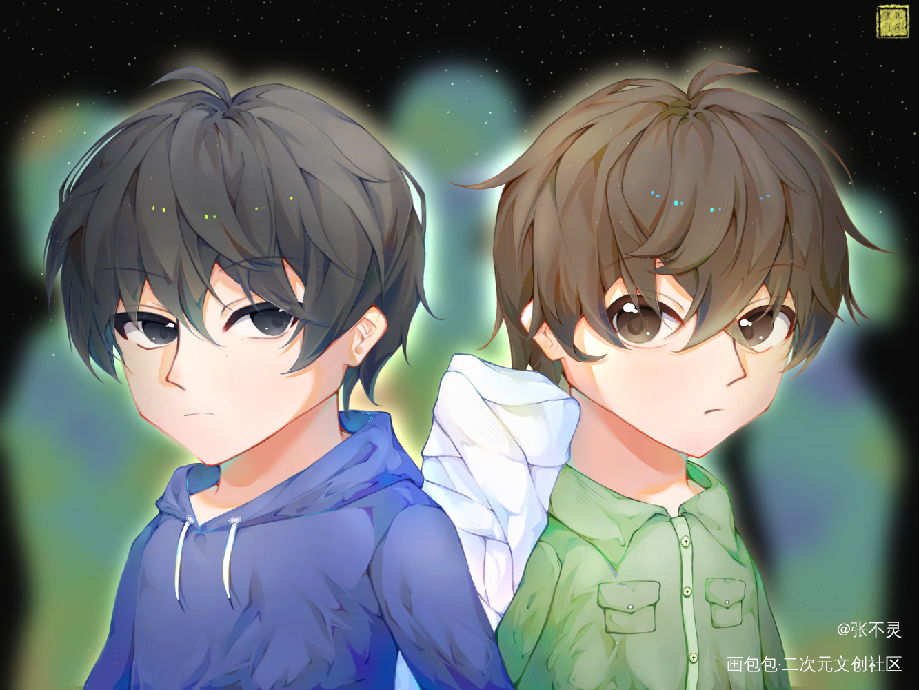 【盗笔】瓶邪520快乐！_盗墓笔记绘画作品