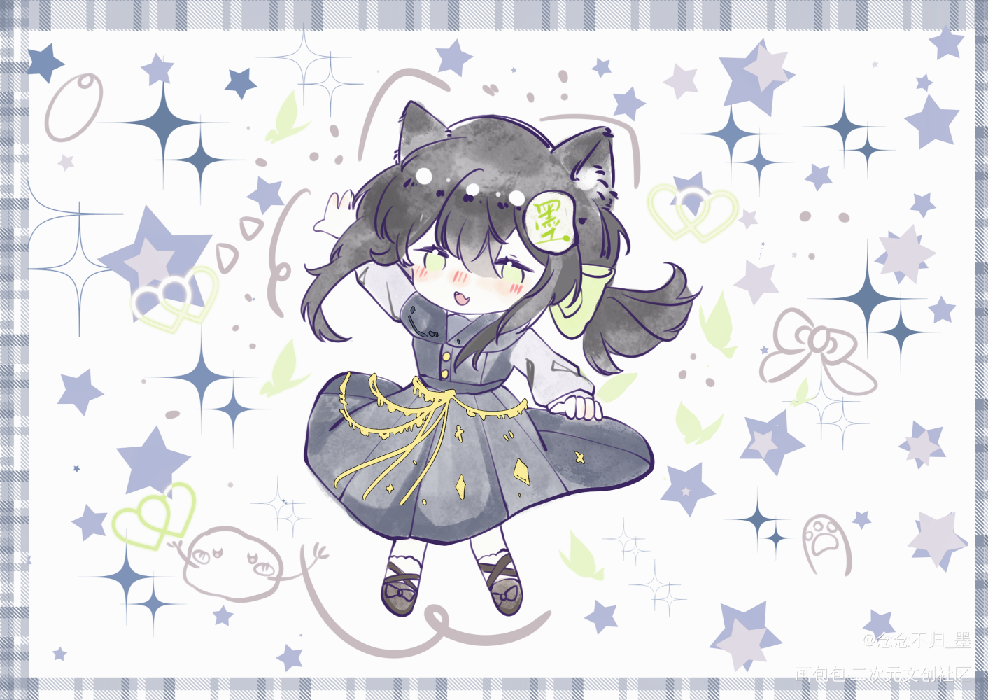 猫耳墨香_墨香铜臭绘画作品