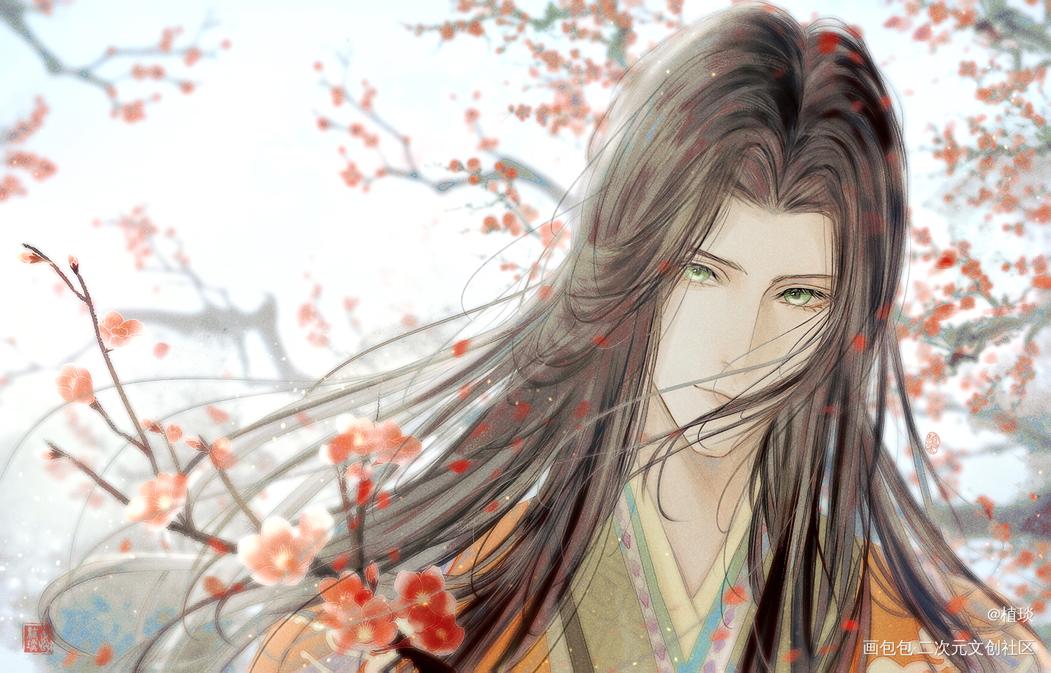 双色花_代号鸢左慈·代号鸢姬晋·代号鸢创作日常绘画作品