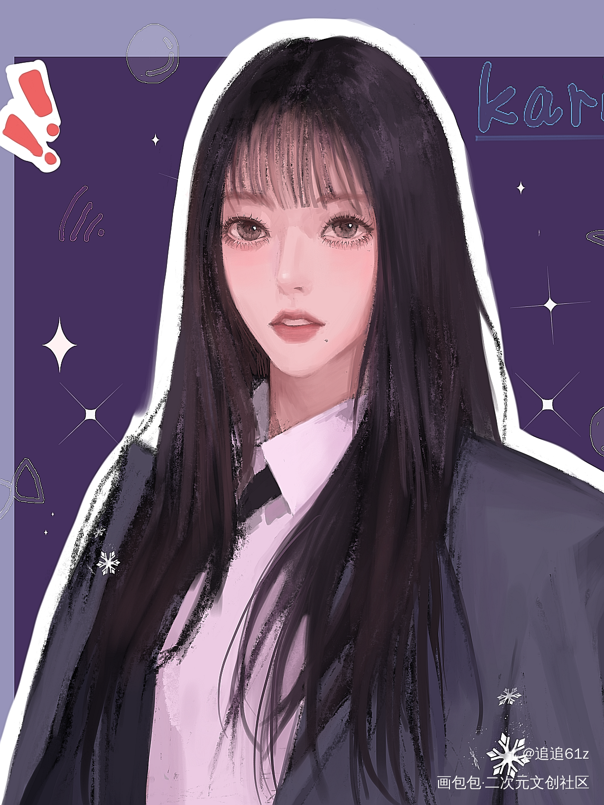 学姐_插画柳智敏aespaprocreate画画绘画绘画作品