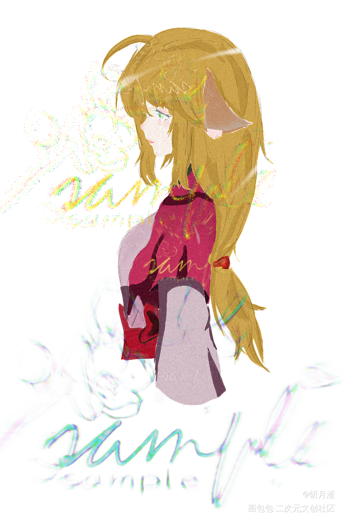 涂山红红_涂山红红·狐妖小红娘摸鱼页绘画作品