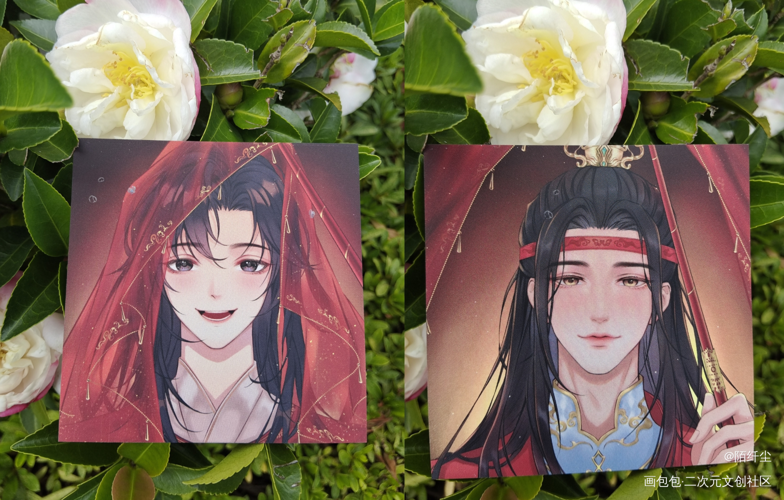 大婚绝美～_魔道祖师无料返图忘羡蓝忘机·魔道祖师魏无羡·魔道祖师绘画作品