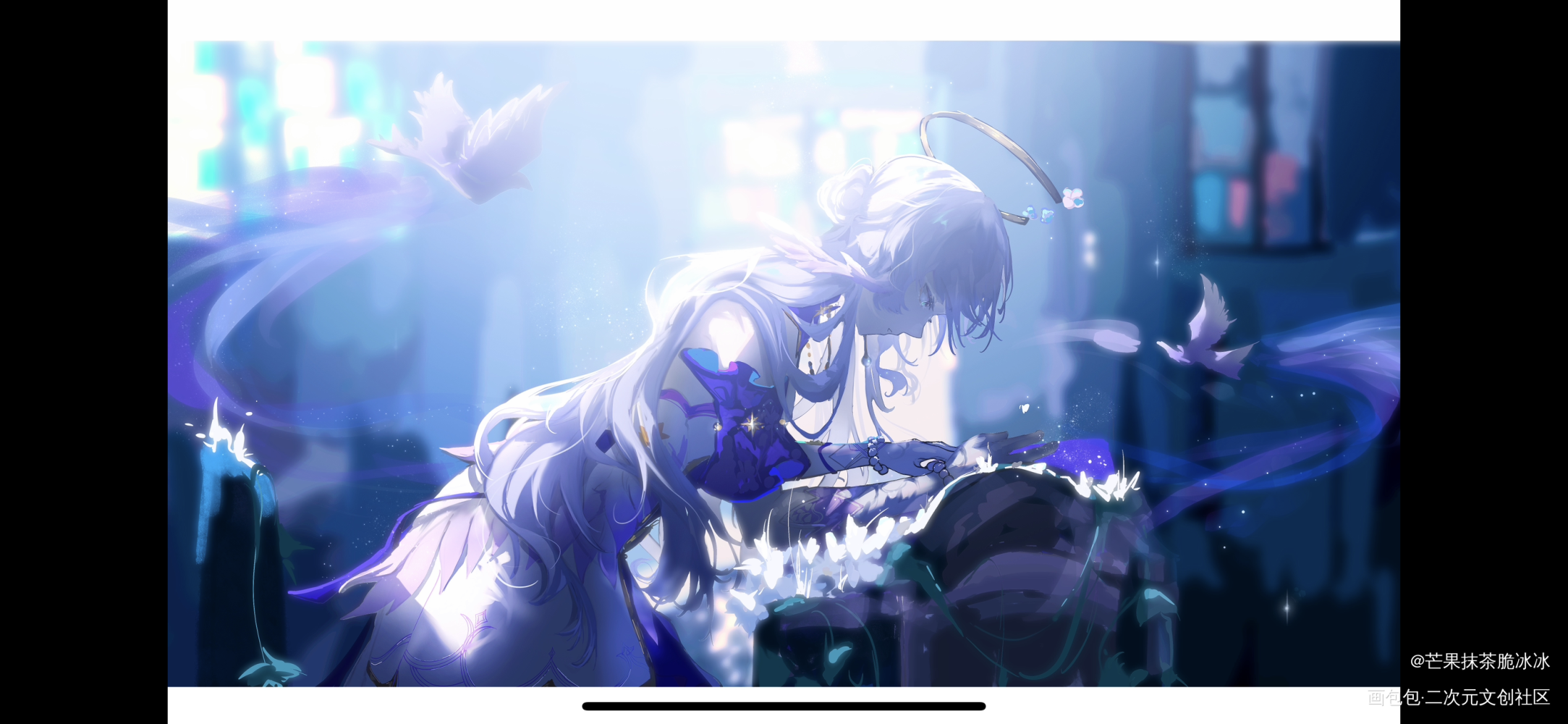 天女的祷告_崩坏星穹铁道知更鸟插画摸鱼绘画绘画作品