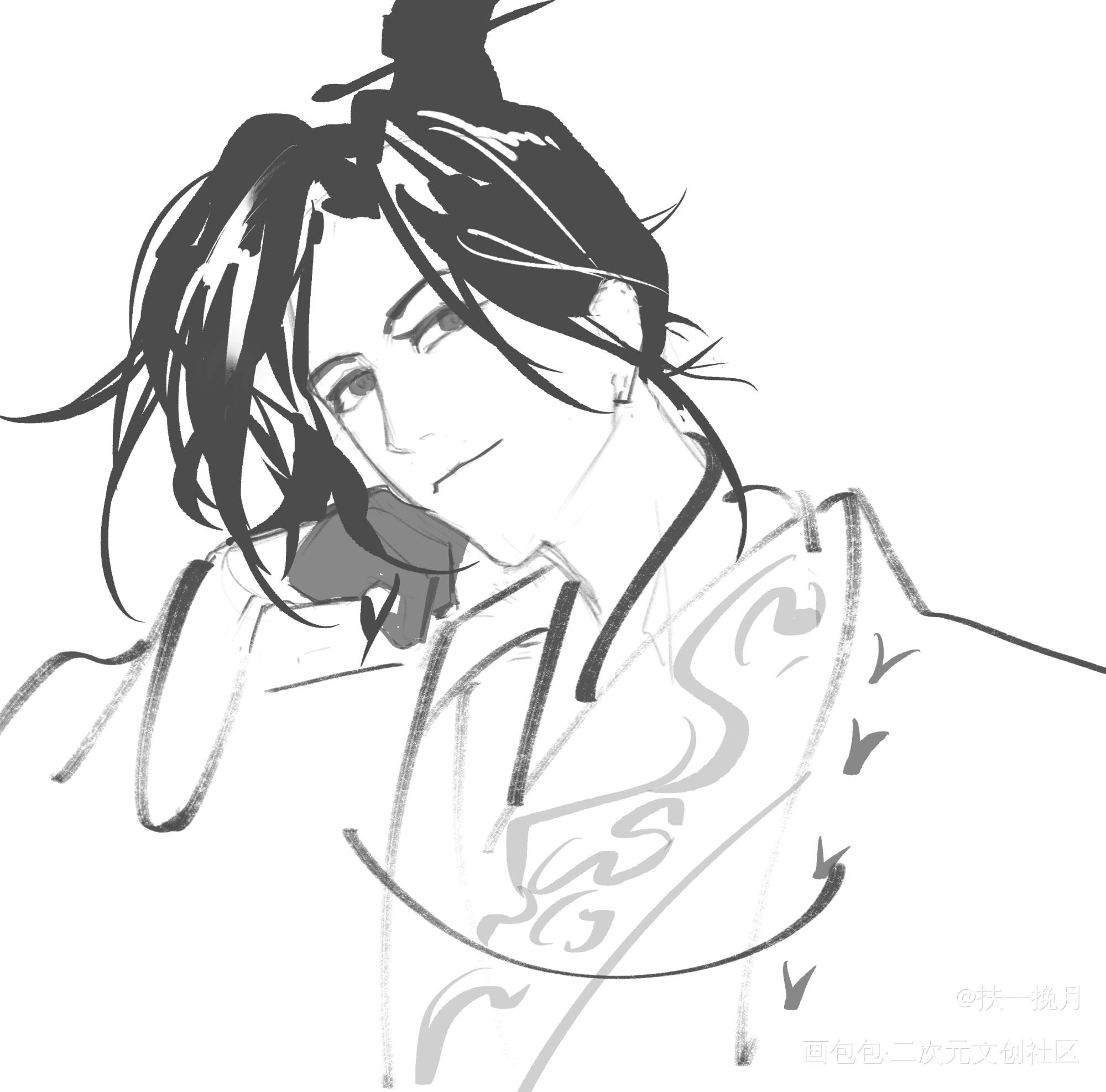 如释重负_代号鸢广陵王绘画作品