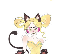 是只小猫_绘画作品
