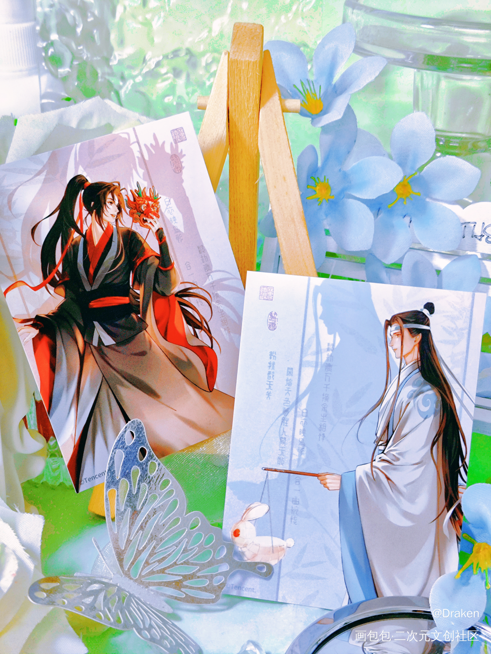 _魔道祖师蓝忘机·魔道祖师魏无羡·魔道祖师绘画作品