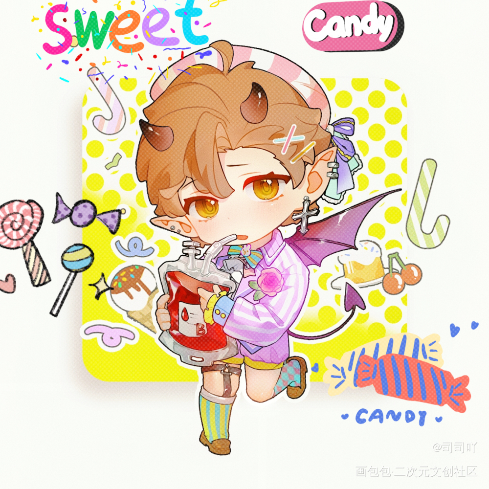 sweet candy_谁把谁当真188男团黎朔绘画作品