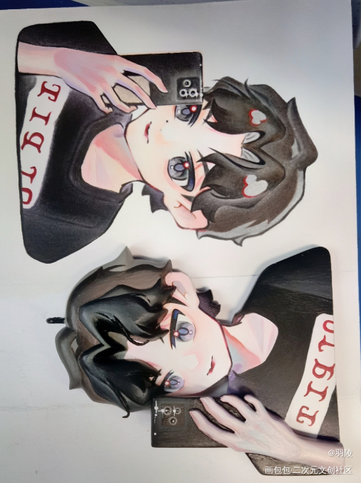 石塑粘土饼干人定制_绘画作品