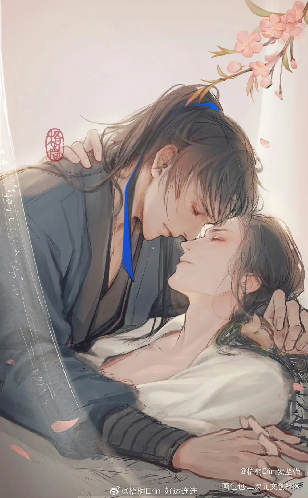 【师尊，早安】_二哈和他的白猫师尊燃晚墨燃楚晚宁绘画作品