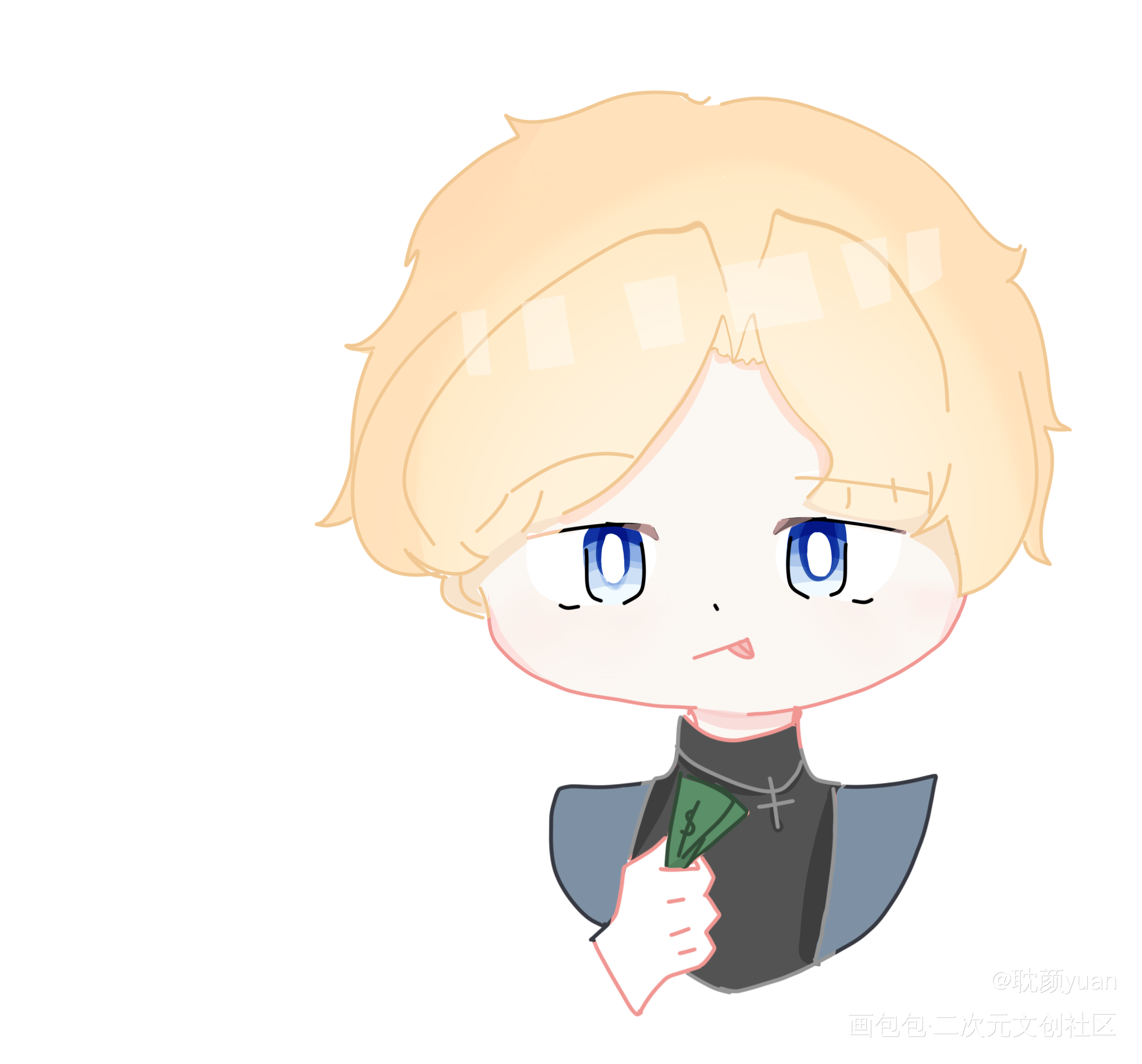 美瓷_彩色条漫绘画作品