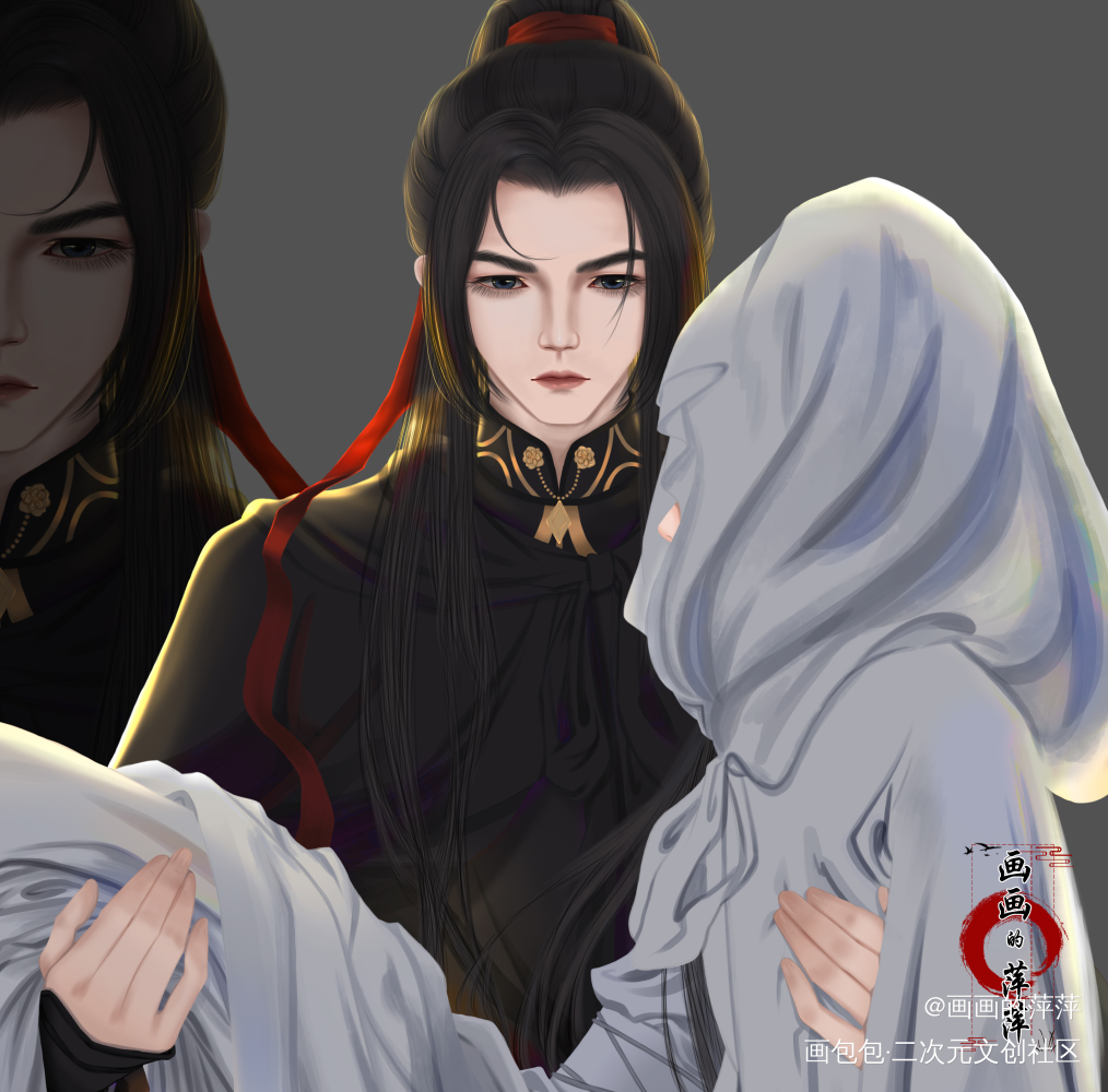 本座不敢置信_本尊要抱抱二哈和他的白猫师尊燃晚绘画作品