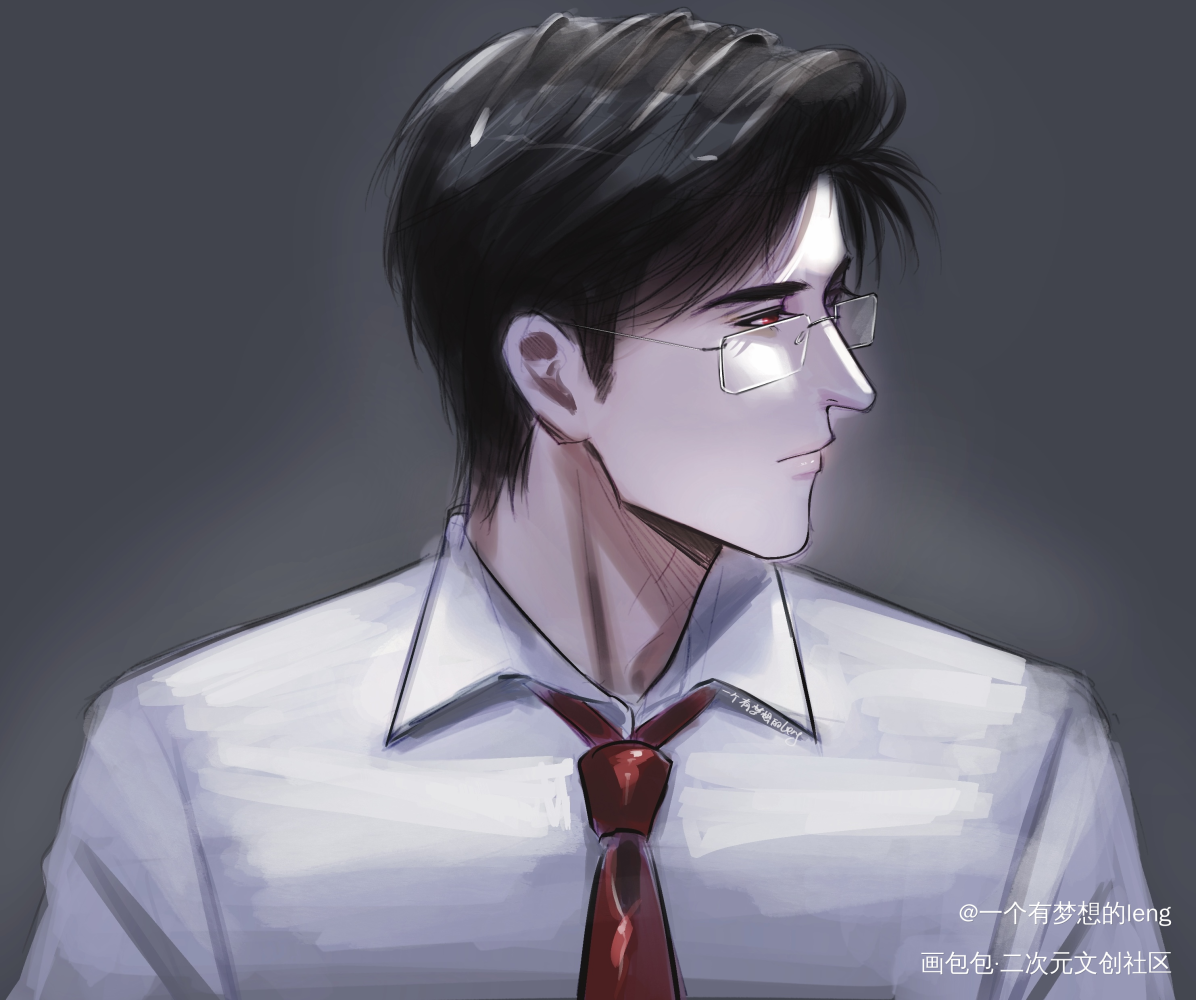 再多看你一眼。_光与夜之恋陆沉绘画作品