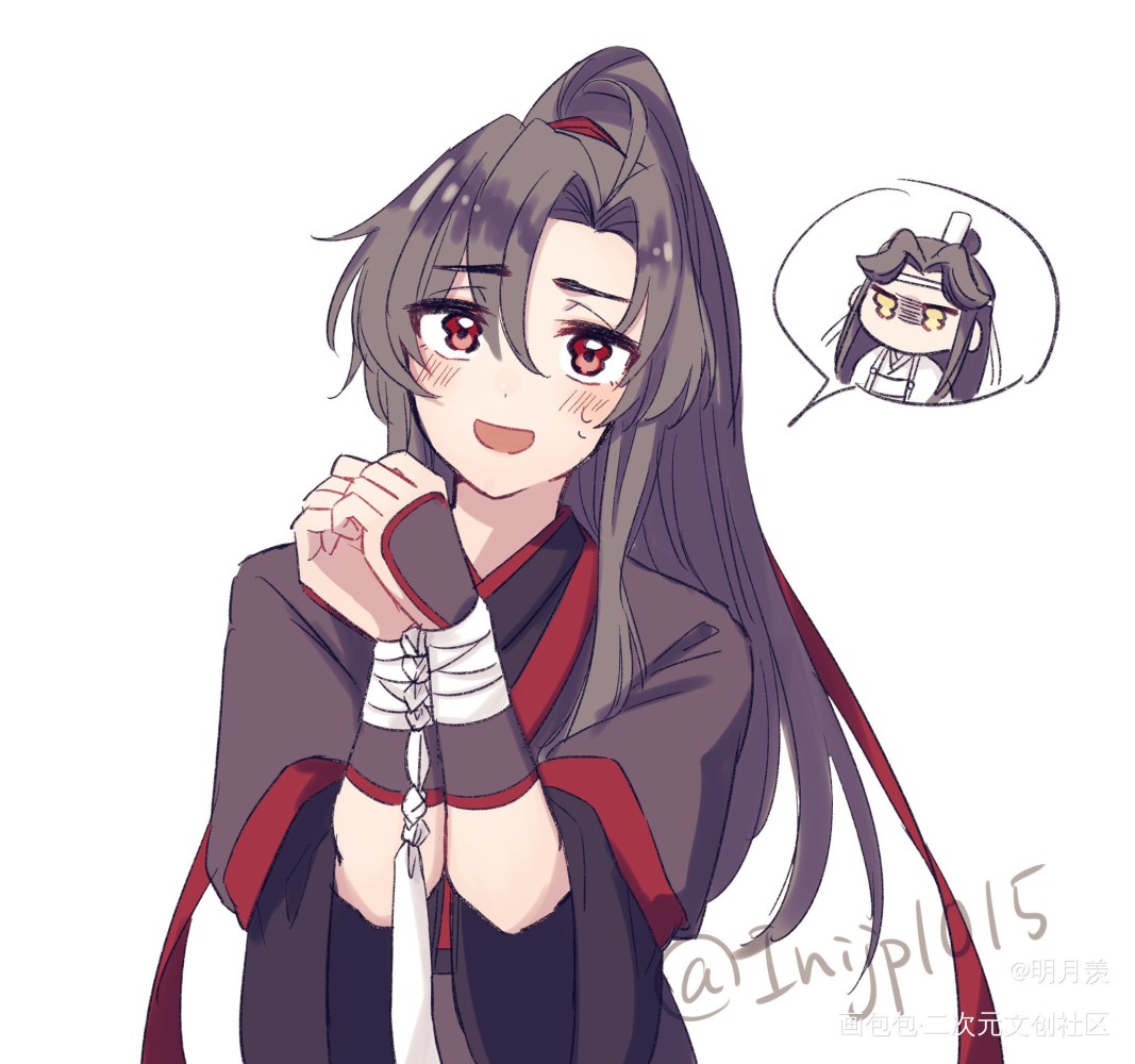 大哥大嫂又是与众不同的画风_人渣反派自救系统天官赐福魔道祖师花城·天官赐福谢怜·天官赐福洛冰河·人渣反派自救系统沈清秋·人渣反派自救系统蓝忘机·魔道祖师魏无羡·魔道祖师绘画作品