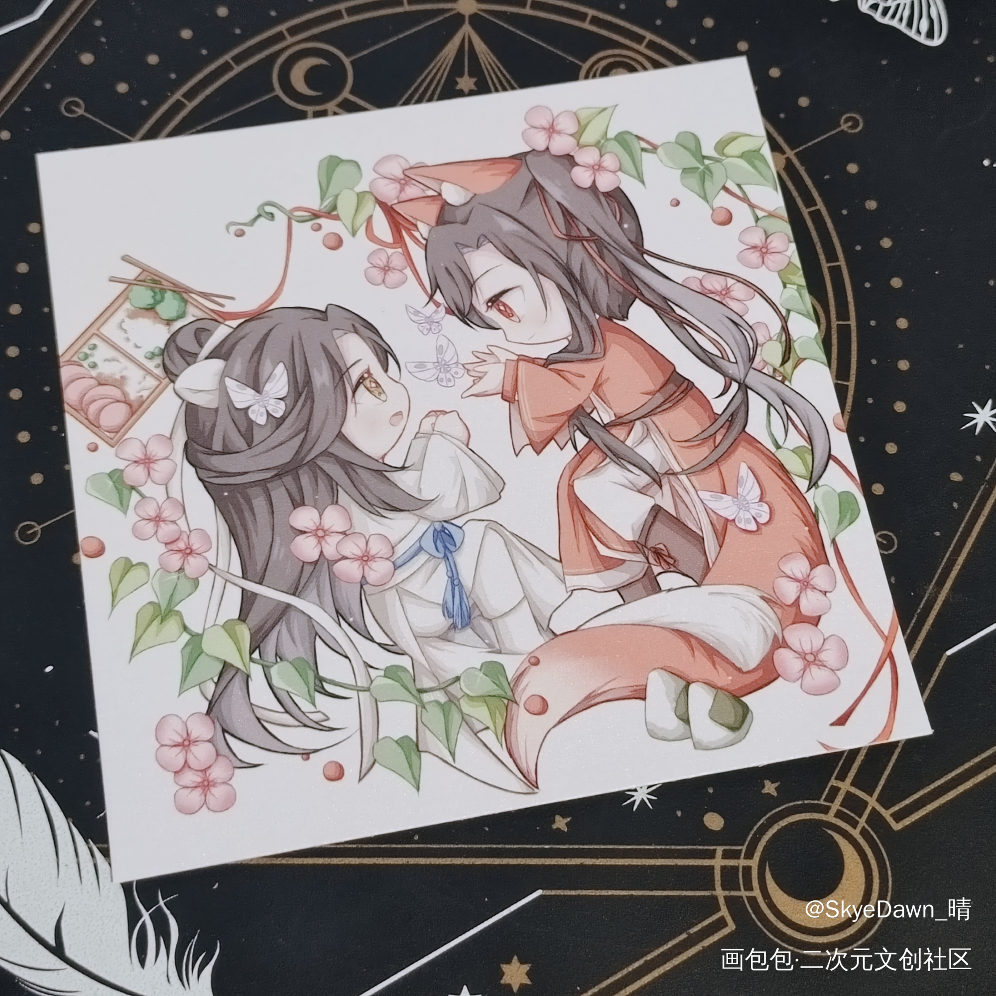 _花城·天官赐福谢怜·天官赐福洛冰河·人渣反派自救系统沈清秋·人渣反派自救系统魏无羡·魔道祖师绘画作品