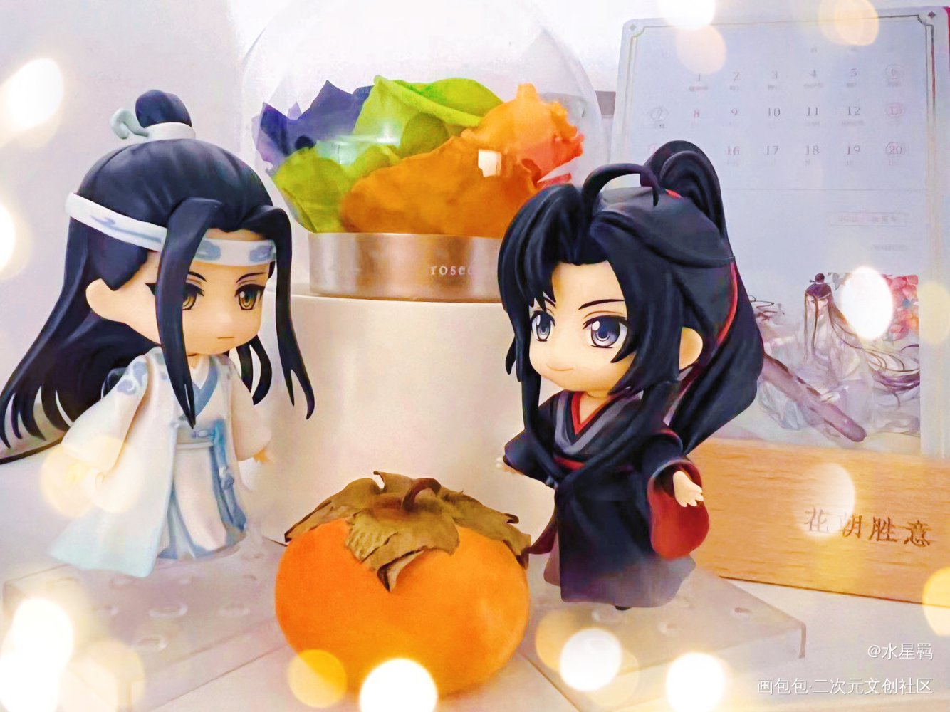 六月万柿大吉_魔道祖师蓝忘机·魔道祖师魏无羡·魔道祖师绘画作品