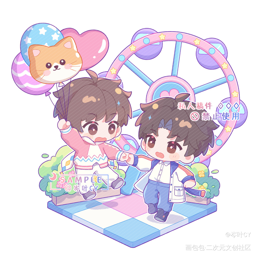 小蛋糕🧁｜稿_某某添望绘画作品