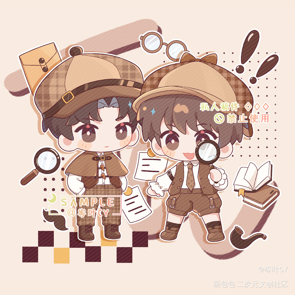 小蛋糕🧁｜稿_某某添望绘画作品