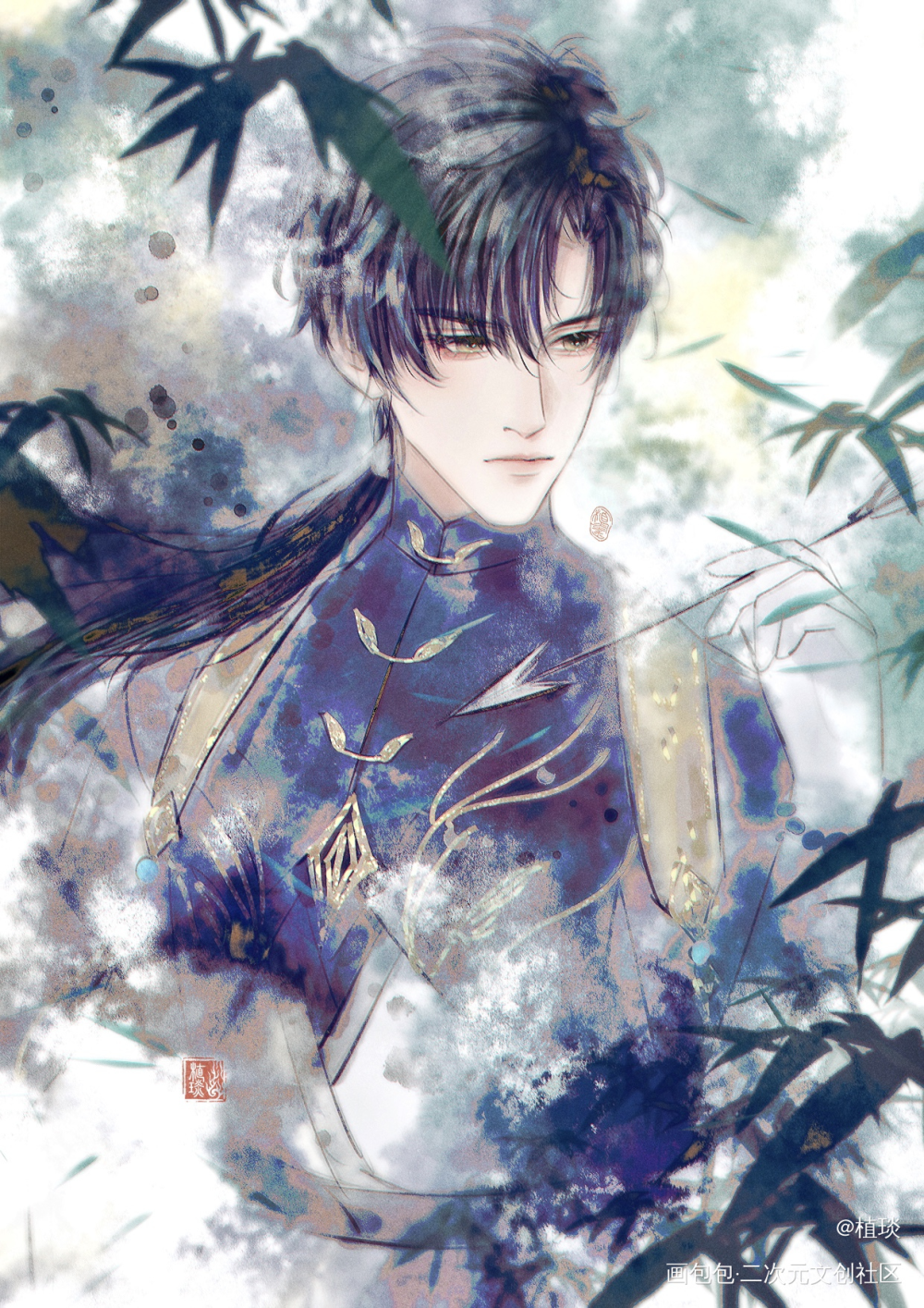 九黎司命_恋与深空创作日常恋与深空黎深绘画作品