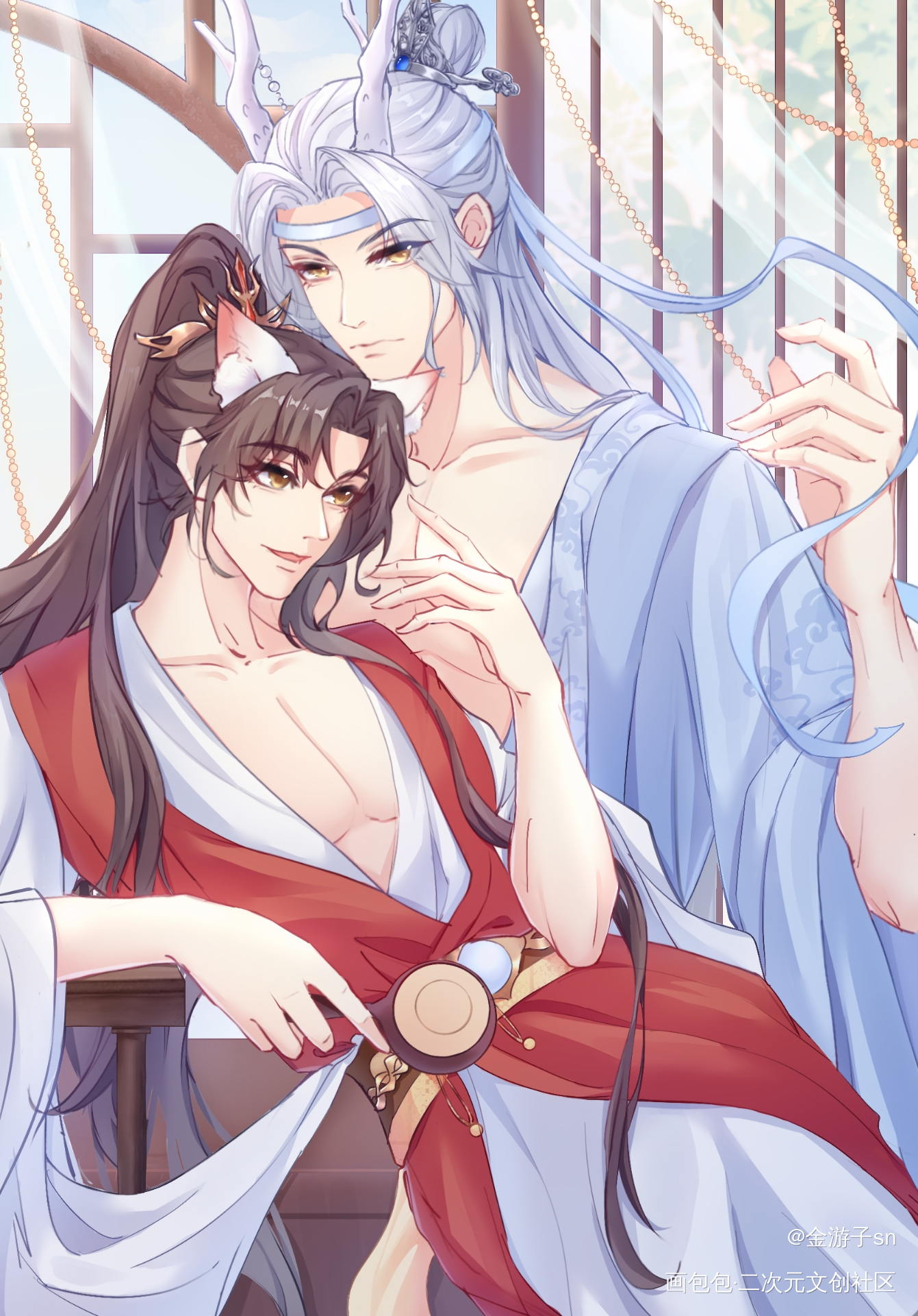 【龙叽狐羨】_魔道祖师忘羡绘画作品