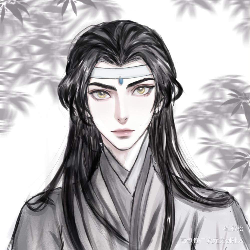 蓝忘机_魔道祖师忘羡蓝忘机·魔道祖师绘画作品
