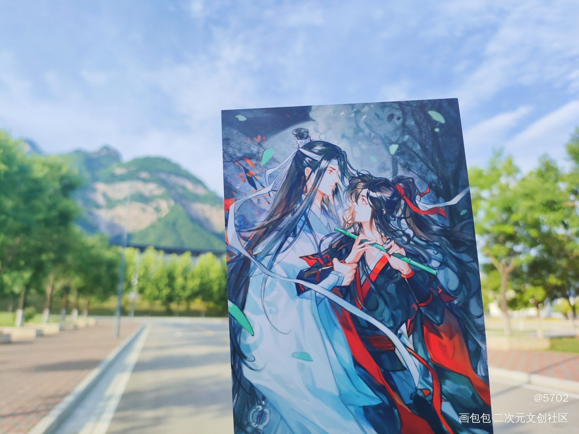 羡羡被老公抓住啦！_魔道祖师甜蜜踏青忘羡蓝忘机·魔道祖师魏无羡·魔道祖师绘画作品