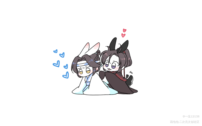 忘羡🐰_魔道祖师蓝忘机·魔道祖师魏无羡·魔道祖师绘画作品