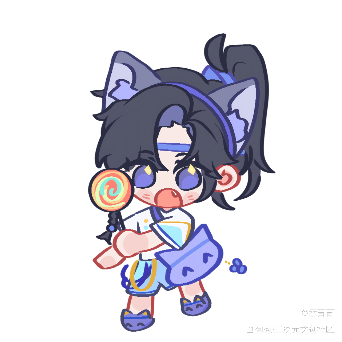 狼崽_将进酒萧策安·将进酒绘画作品