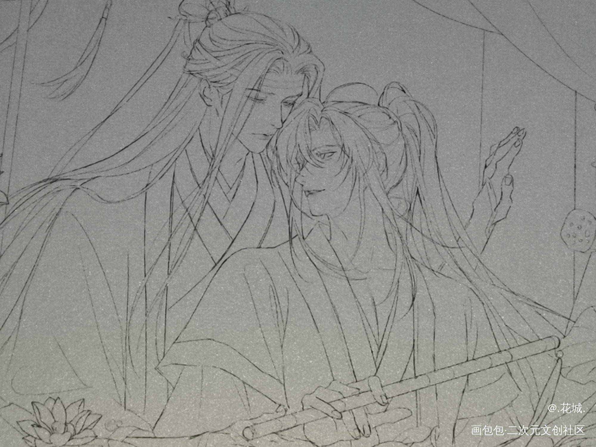_魔道祖师无料返图绘画作品