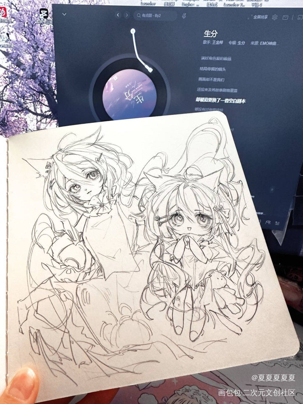 约的摸鱼页糕糕_绘画oc绘画作品