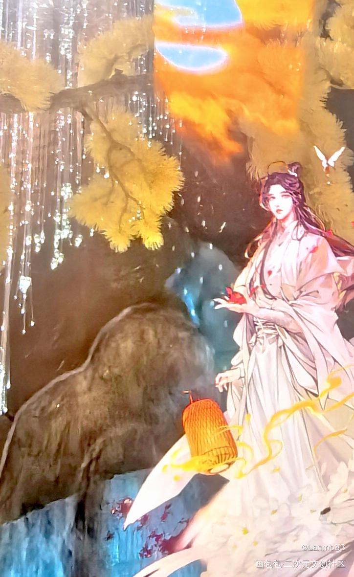 日落金山_天官赐福角色夸夸彩虹屁谢怜·天官赐福绘画作品