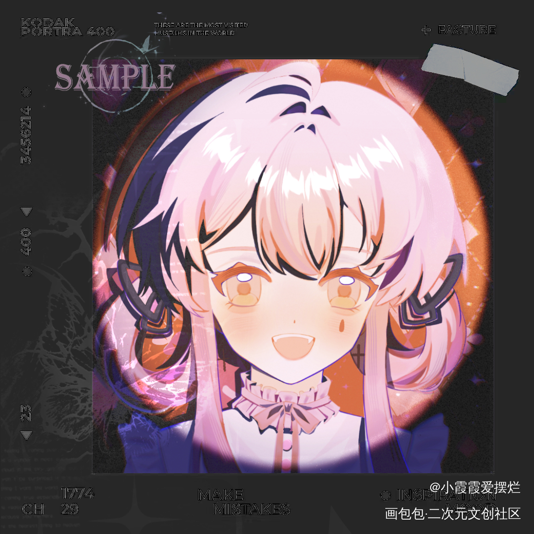😢又是没有进步的一张_白菜约稿稿件约稿板绘绘画oc绘画作品