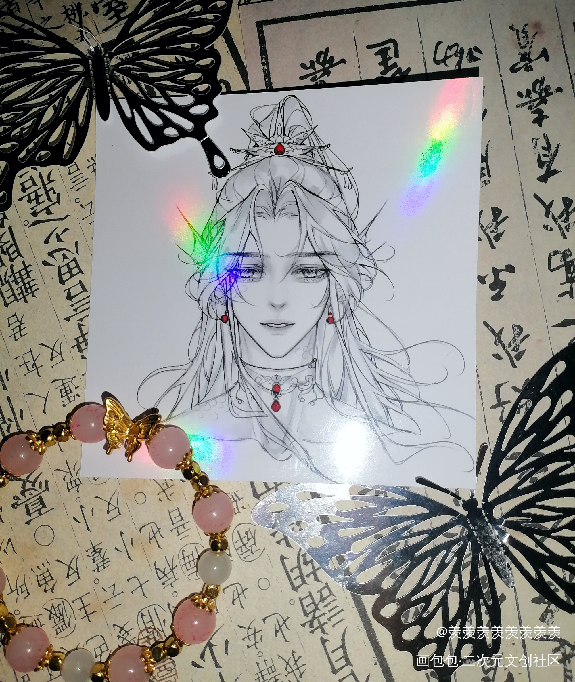 _天官赐福无料返图花城·天官赐福谢怜·天官赐福魏无羡·魔道祖师绘画作品