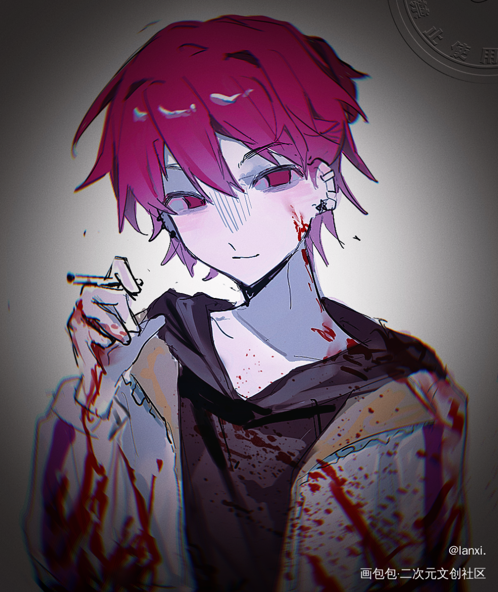 呵_戎星野硬核一中绘画作品