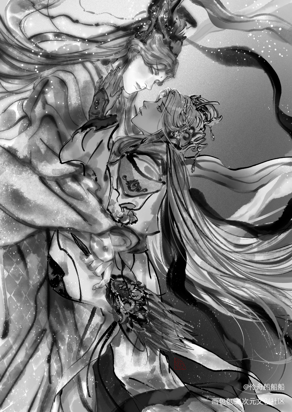 奔月_霹雳布袋戏绘画作品
