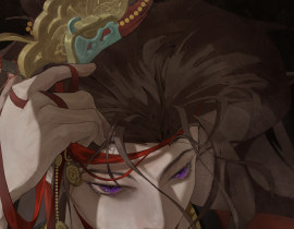 灯下看美人_绘画作品