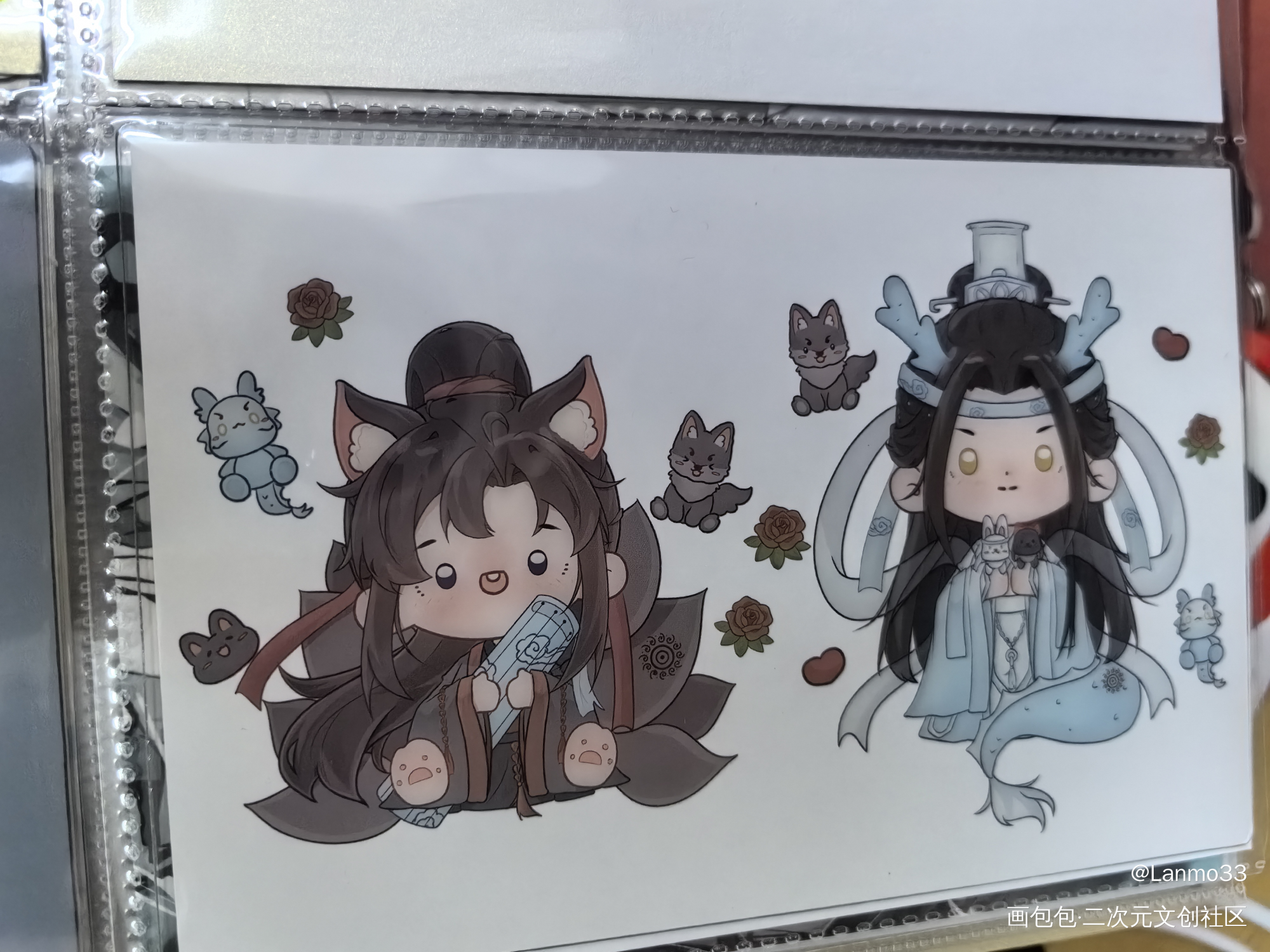 太可爱啦_魔道祖师无料返图蓝忘机·魔道祖师魏无羡·魔道祖师绘画作品