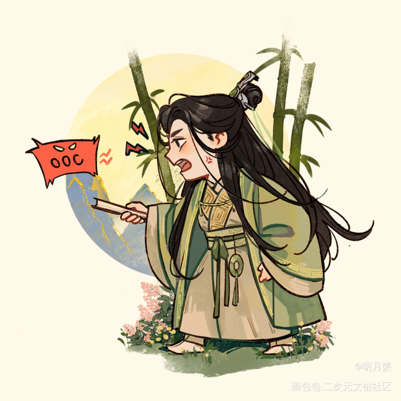 “不带这么简单粗暴的加减乘除啊！”_人渣反派自救系统天官赐福魔道祖师花城·天官赐福谢怜·天官赐福洛冰河·人渣反派自救系统沈清秋·人渣反派自救系统蓝忘机·魔道祖师魏无羡·魔道祖师绘画作品