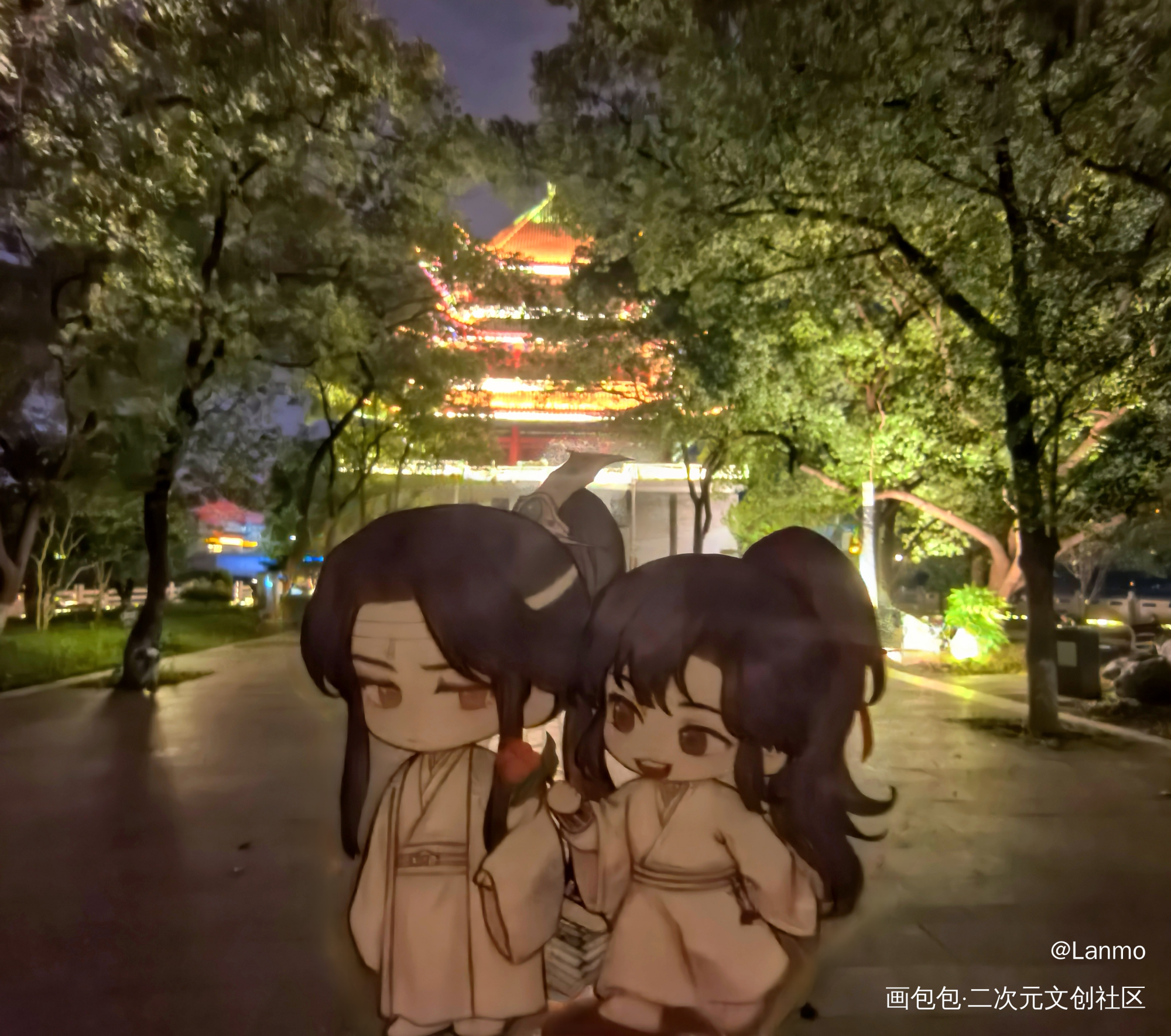 擦了一下立牌边边_魔道祖师授权返图蓝忘机·魔道祖师魏无羡·魔道祖师绘画作品