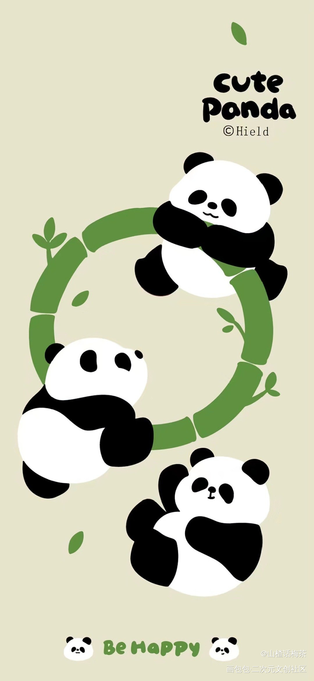 壁纸分享🐼_绘画作品