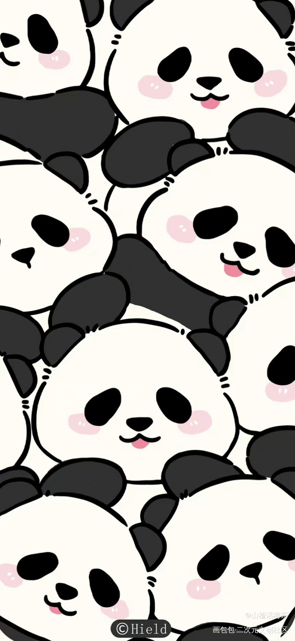 壁纸分享🐼_绘画作品
