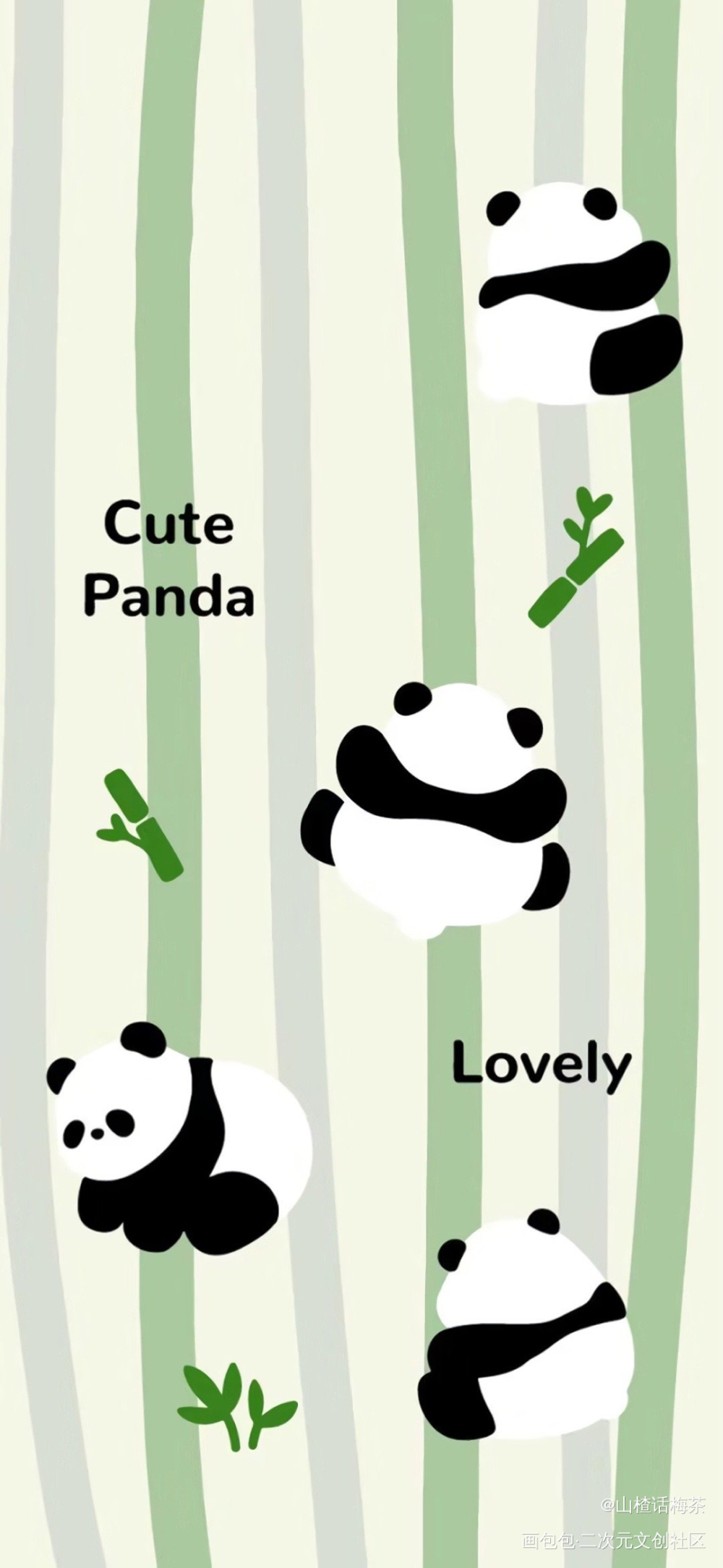 壁纸分享🐼_绘画作品