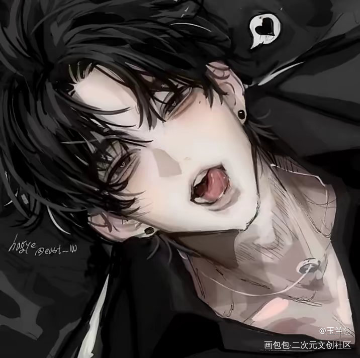 😁😁😁_彩色条漫黑白简笔绘画作品